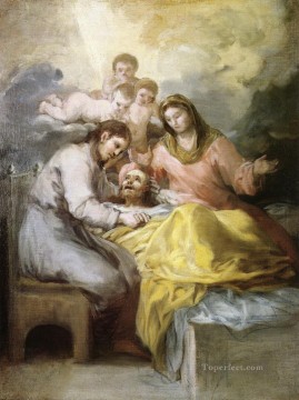 フランシスコ・ゴヤ Painting - 聖ヨゼフ・フランシスコ・デ・ゴヤの死のスケッチ